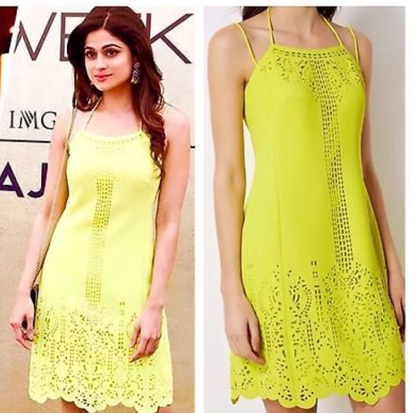 karen millen laser cut floral dress